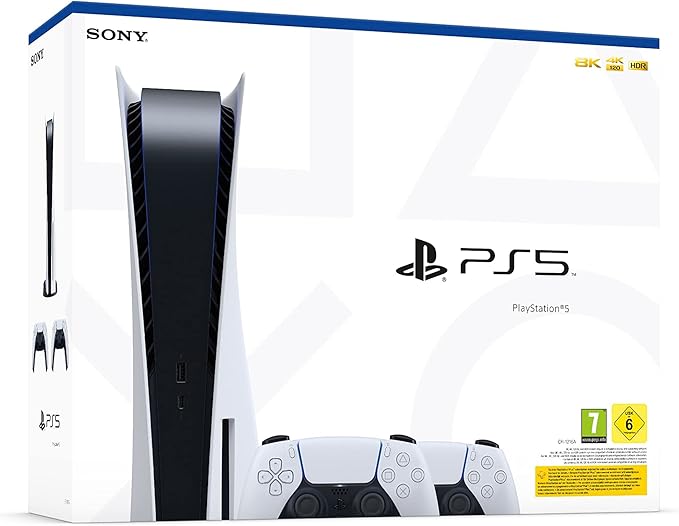 Sony Playstation 5 Console Slim + 2 DualSense Bianco